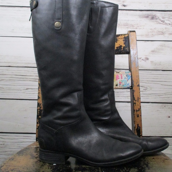 Sam Edelman Shoes - Sam Edleman Black Leather Tall Boots sz 8 Penny